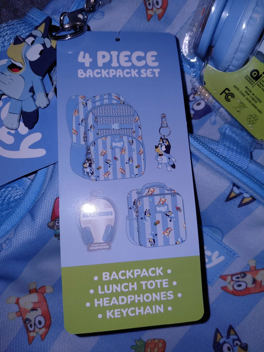 Disney Bluey Backpack Set with Lunch Bag and Headphones